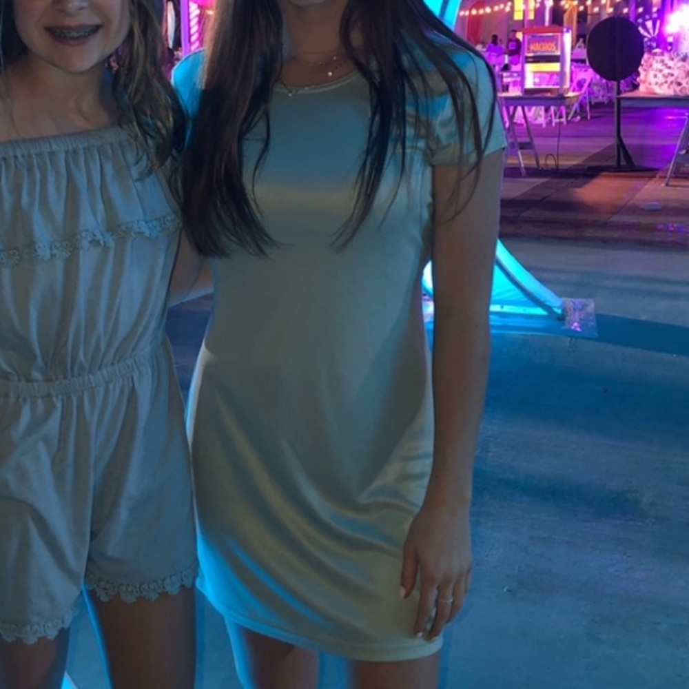 Light Blue T-shirt Dress